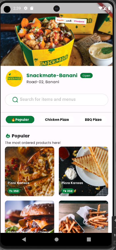 Onnow Food Delivery App
